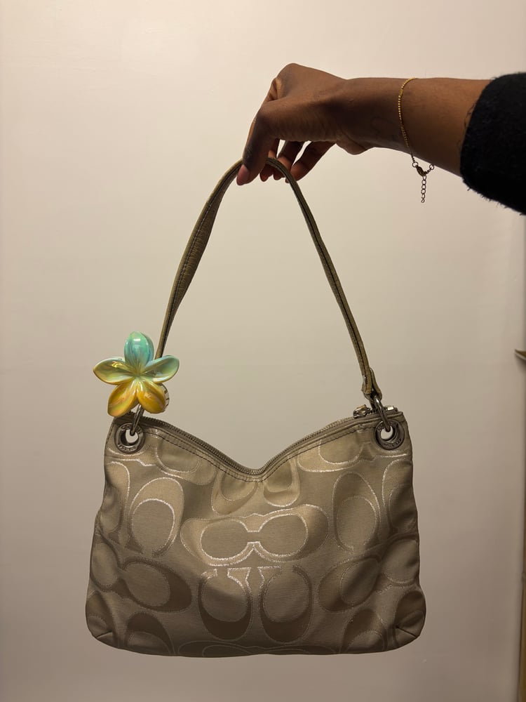 2011 Coach Poppy Limited Edition Metallic Jacquard Hippie Shoulder Bag