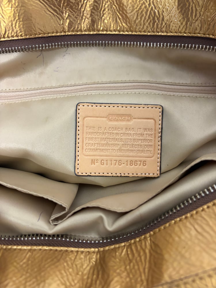 2011 Coach Poppy Signature Gold Tote