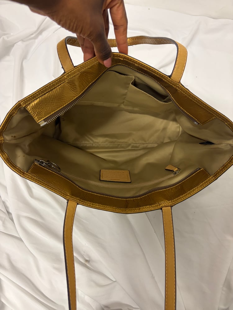 2011 Coach Poppy Signature Gold Tote
