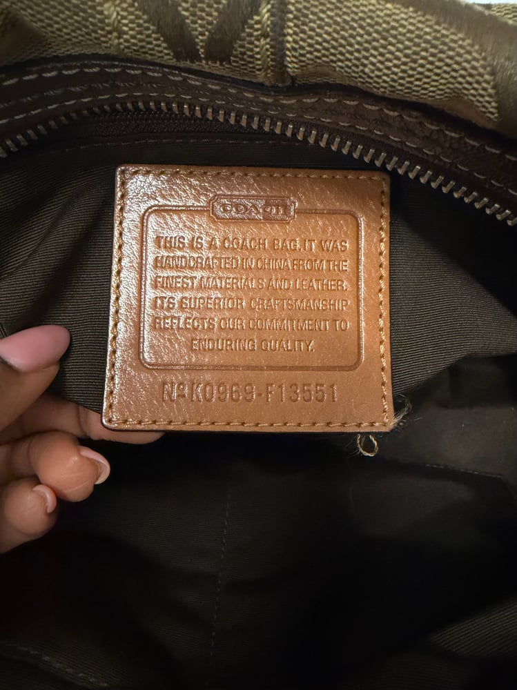 2009 Coach Signature Satchel Bag