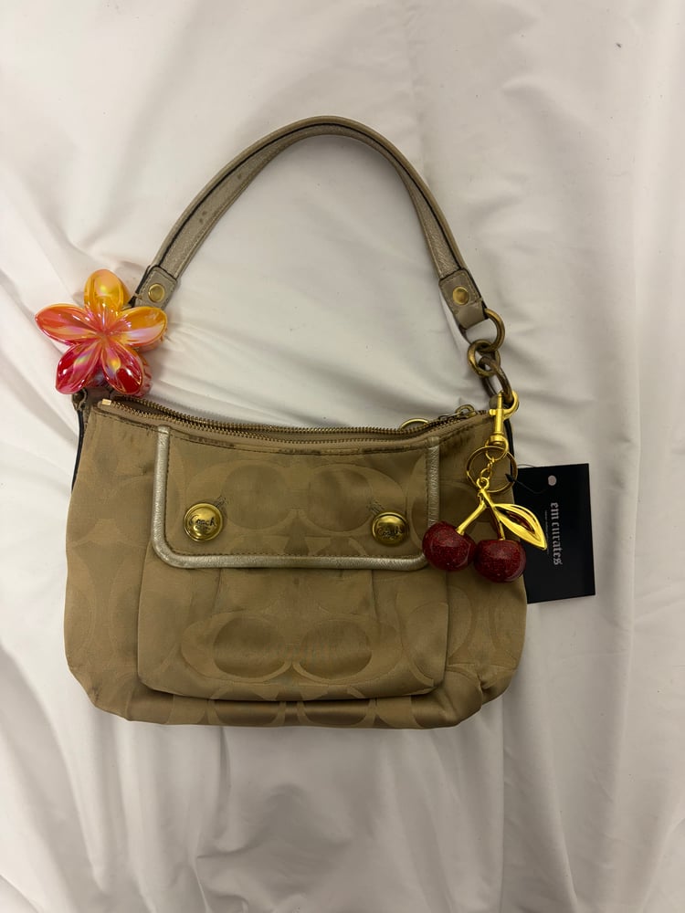 2009 Coach Signature Sateen Poppy Shoulder Bag