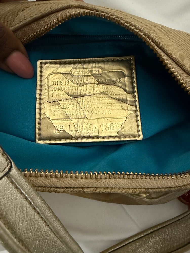 2009 Coach Signature Sateen Poppy Shoulder Bag