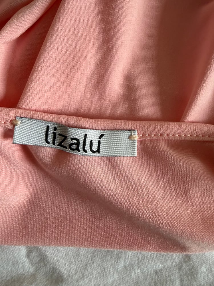 2000s Italian vintage baby pink asymmetrical hem fairy top