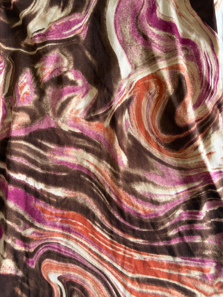 Vintage Y2K halter neck cami swirl pattern and braided strap detail