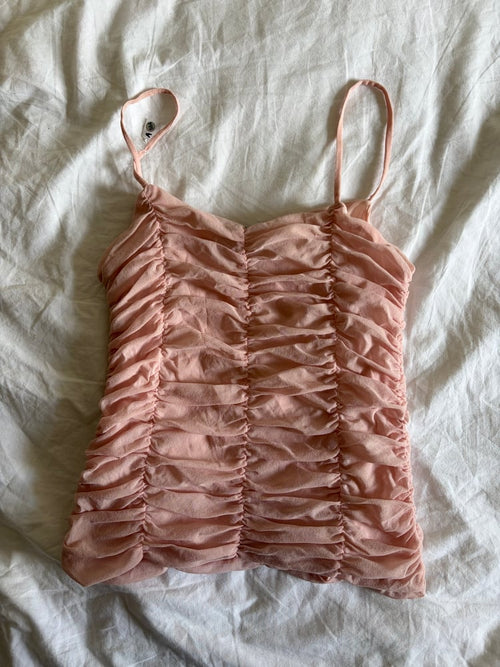 00s Baby Pink Ruched Cami