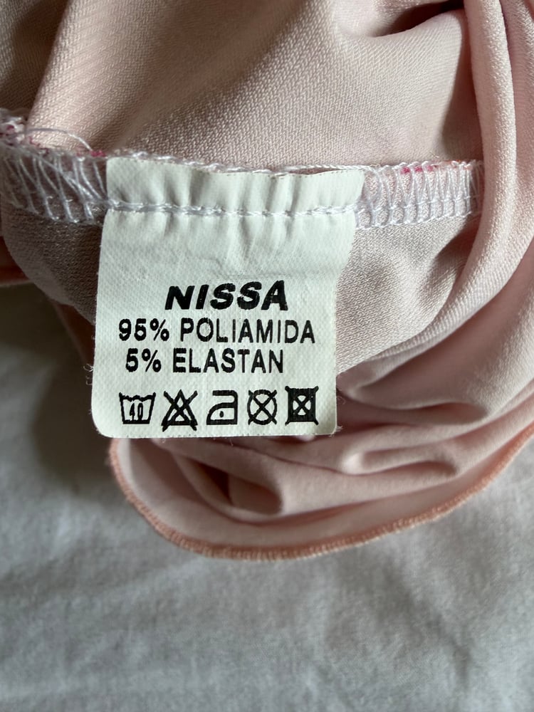 Vintage y2k pink fairy cami with asymmetrical hem and contrast detailing and bow