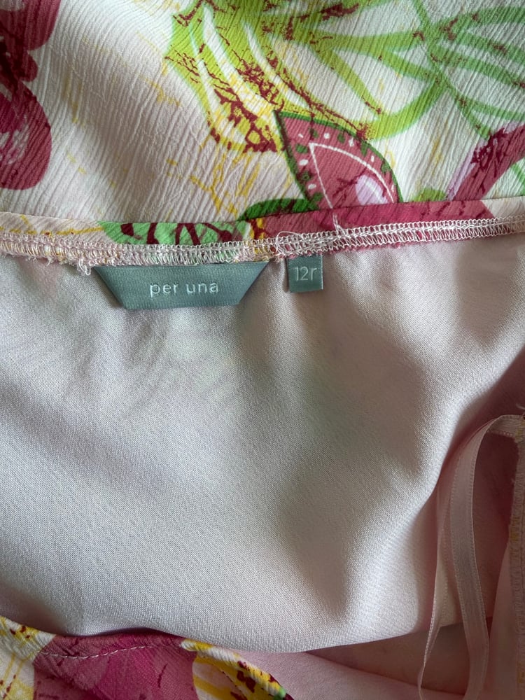Vintage Y2K floral mermaid hem midi skirt