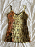 Vintage Y2K Cache Cache floral graphic cami with ruffled side split