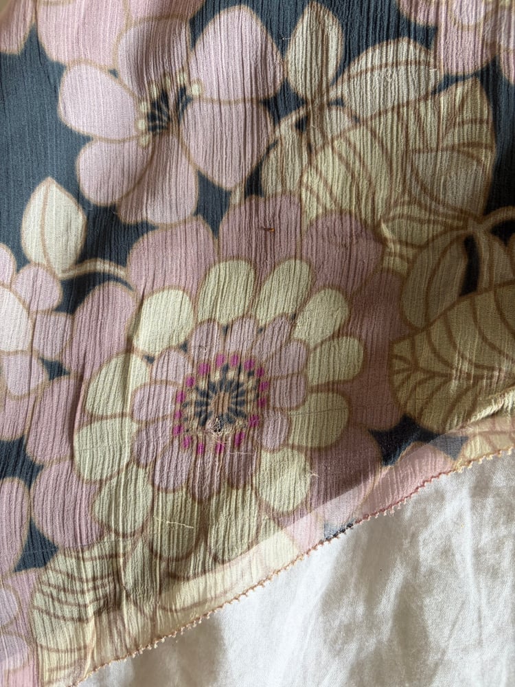 Vintage Y2K rare silk asymmetrical hem floral fairy cami