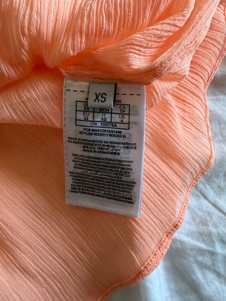Vintage Y2K Guess orange sequin floaty halterneck cami