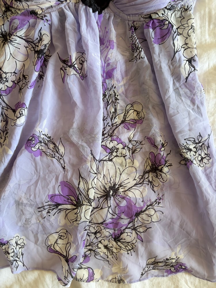 Vintage Y2K floral lilac floaty babydoll cami