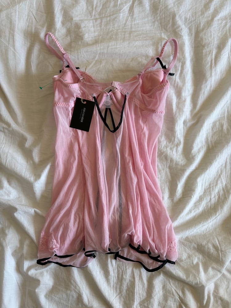 Vintage Y2K Charlotte Russe baby pink babydoll cam