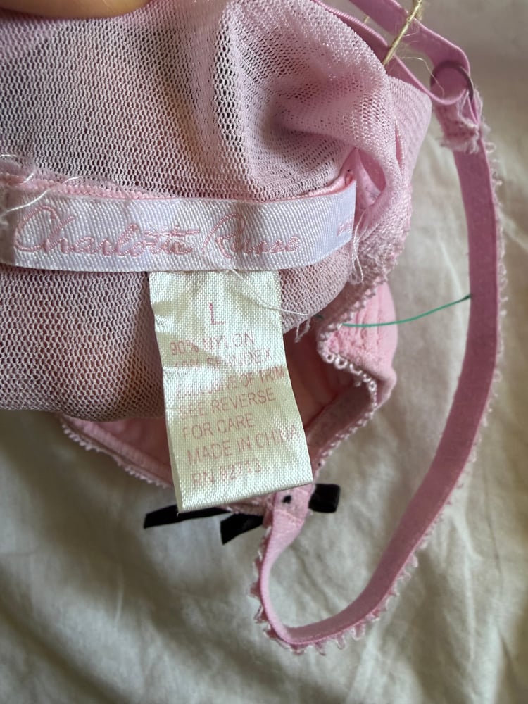Vintage Y2K Charlotte Russe baby pink babydoll cam