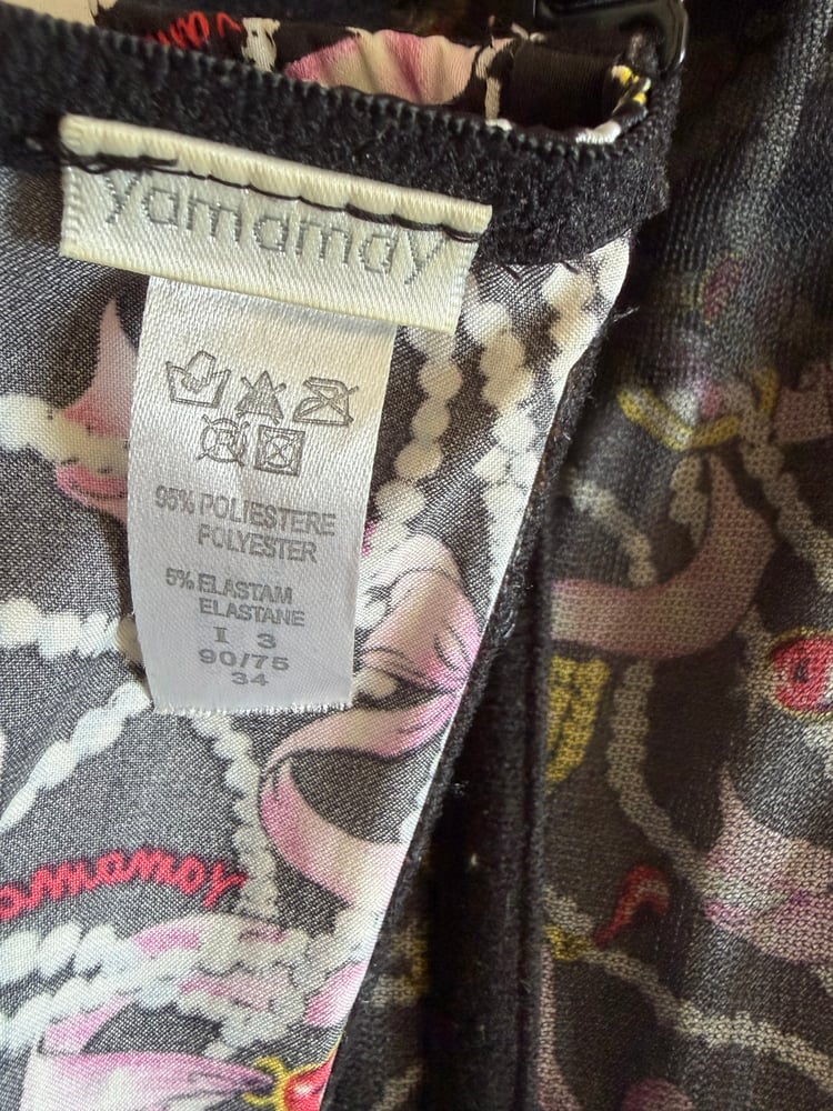 Vintage Y2K Yamamay graphic corset style cami