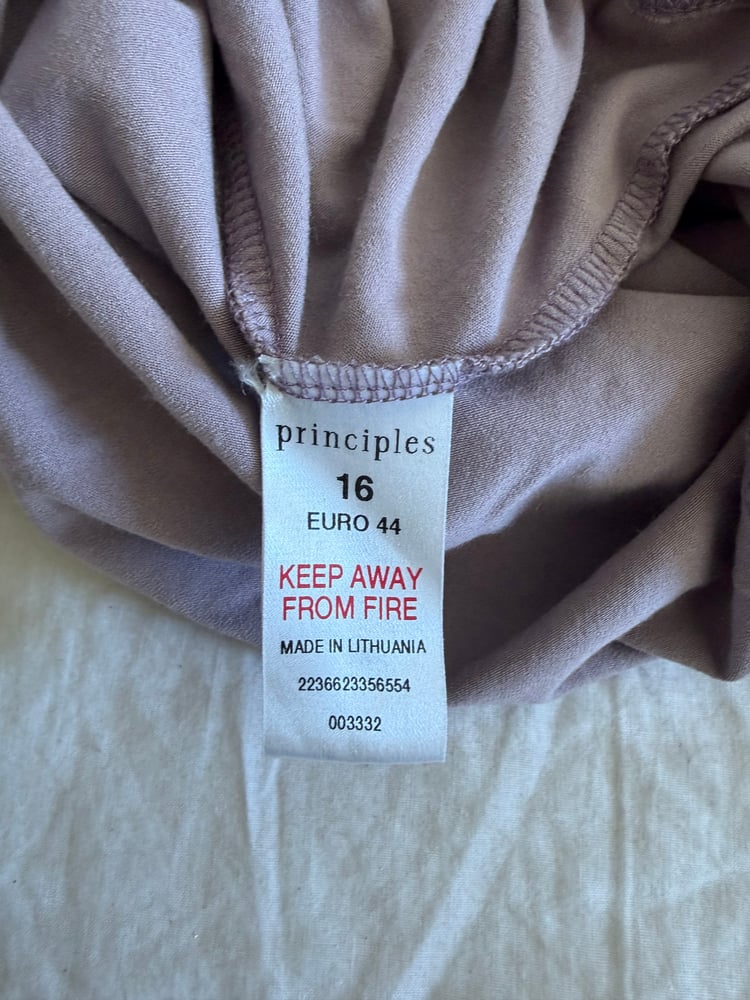 Vintage Y2K silk trim tie up dusty mauve cami