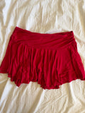 Vintage Y2K red rara fairy mini skirt