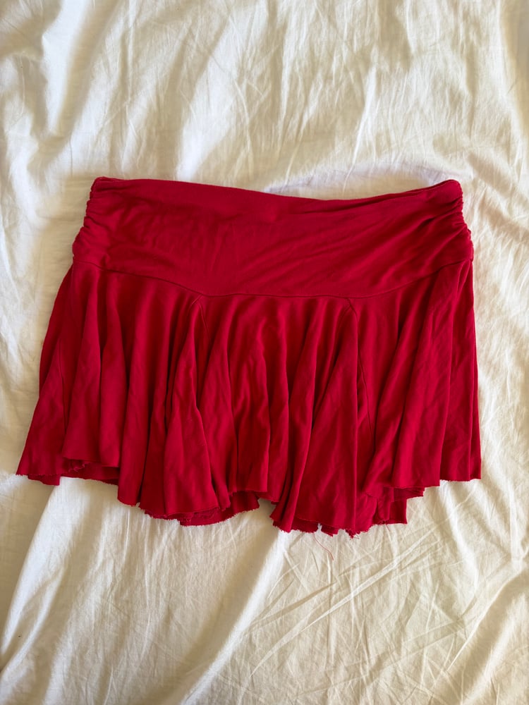 Vintage Y2K red rara fairy mini skirt