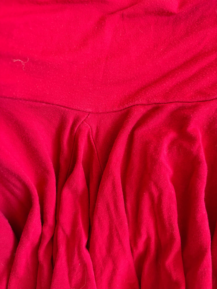 Vintage Y2K red rara fairy mini skirt