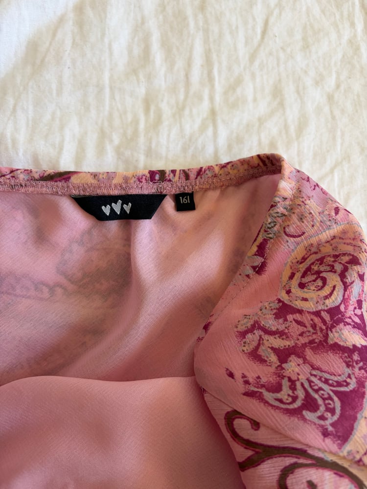 Vintage Y2K floral and paisley mermaid hem maxi skirt