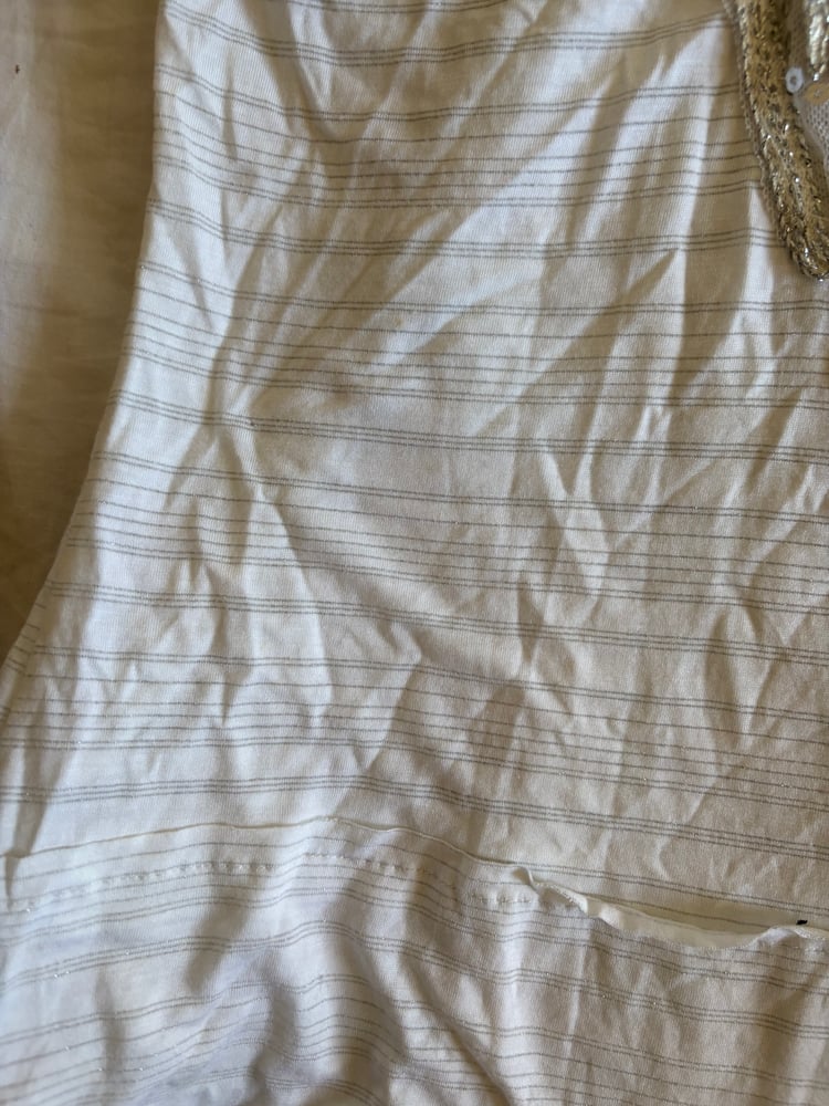 Vintage Y2K pinstripe sequin butterfly long cami BNWT