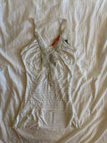 Vintage Y2K pinstripe sequin butterfly long cami BNWT