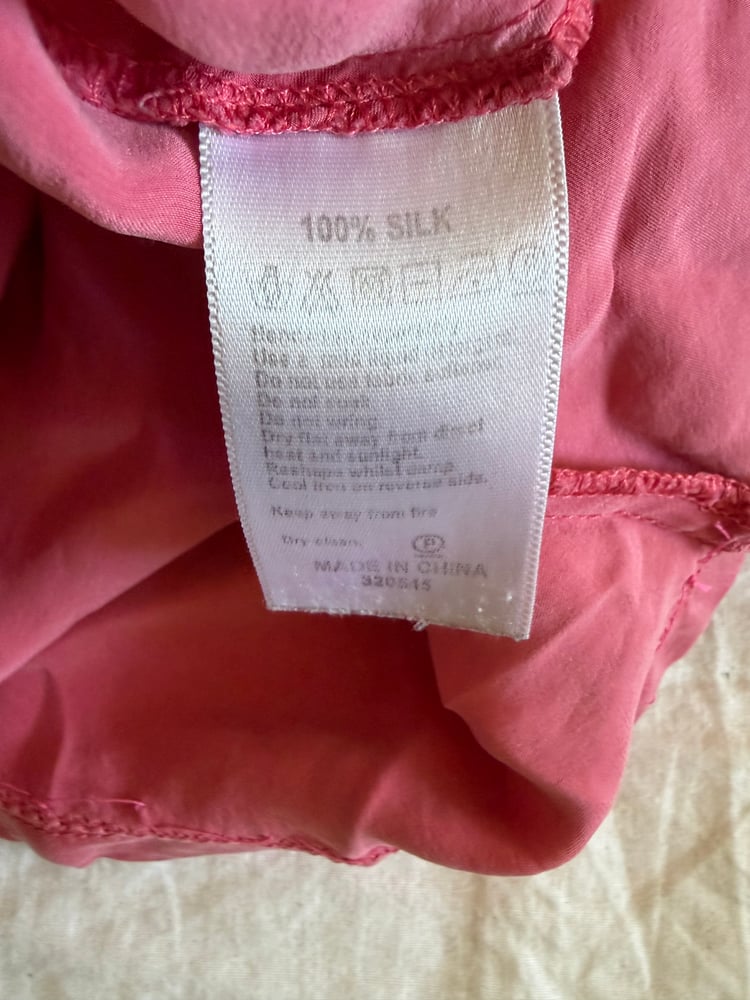 Vintage Y2K pink silk sequin cami