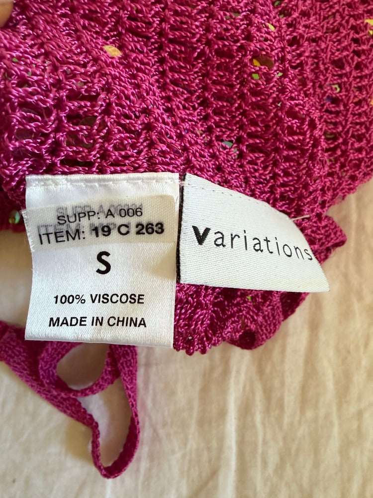 Vintage Y2K pink iridescent mermaid sequin cami