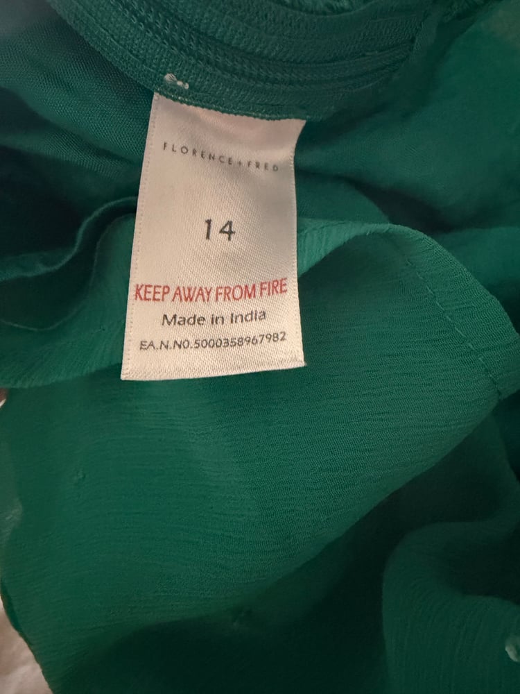 Vintage Y2K green sequin cami with embroidery bust detail