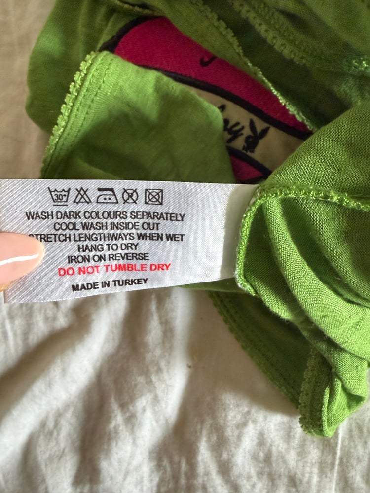 Vintage Y2K Playboy green halter neck cami 2000s deadstock BNWT