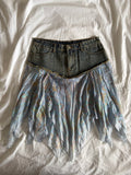 Vintage Y2K Lipsy denim handkerchief hem fairy skirt