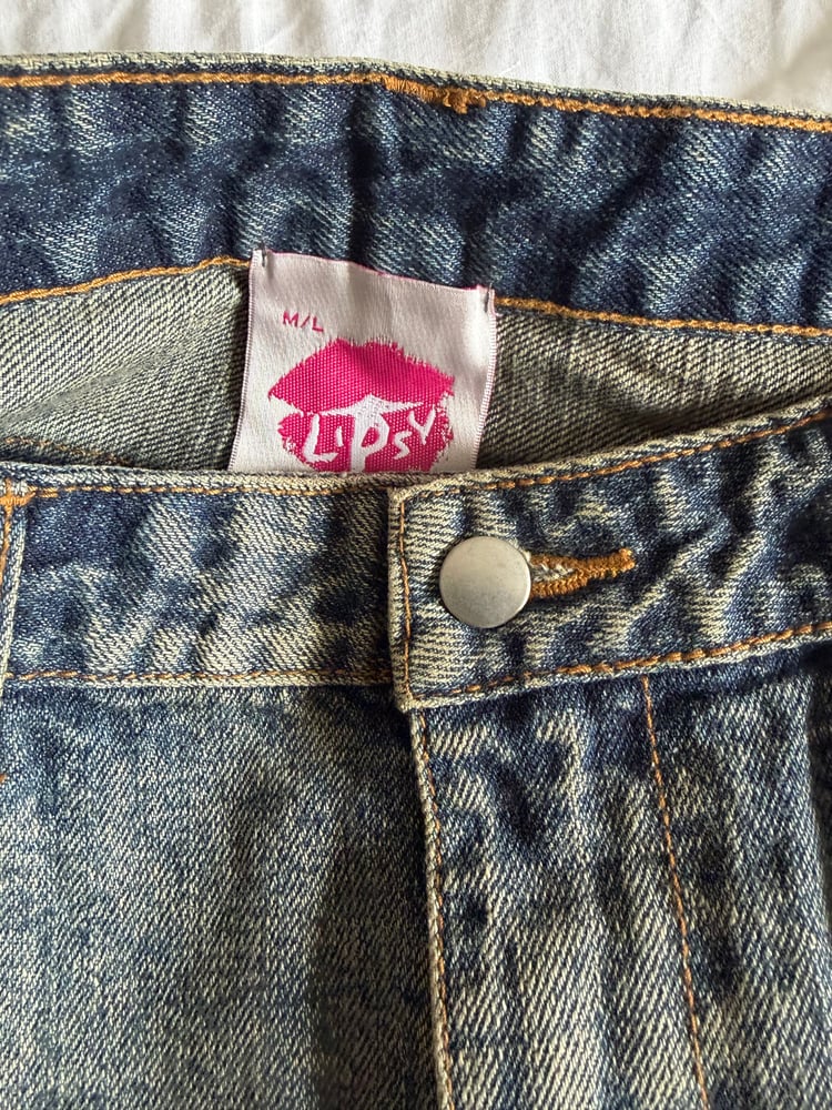Vintage Y2K Lipsy denim handkerchief hem fairy skirt