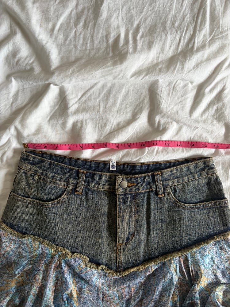 Vintage Y2K Lipsy denim handkerchief hem fairy skirt