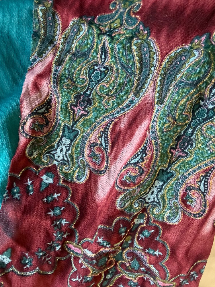 Vintage Y2K asymmetrical hem split front dark fairy cami with sparkly detail and o ring