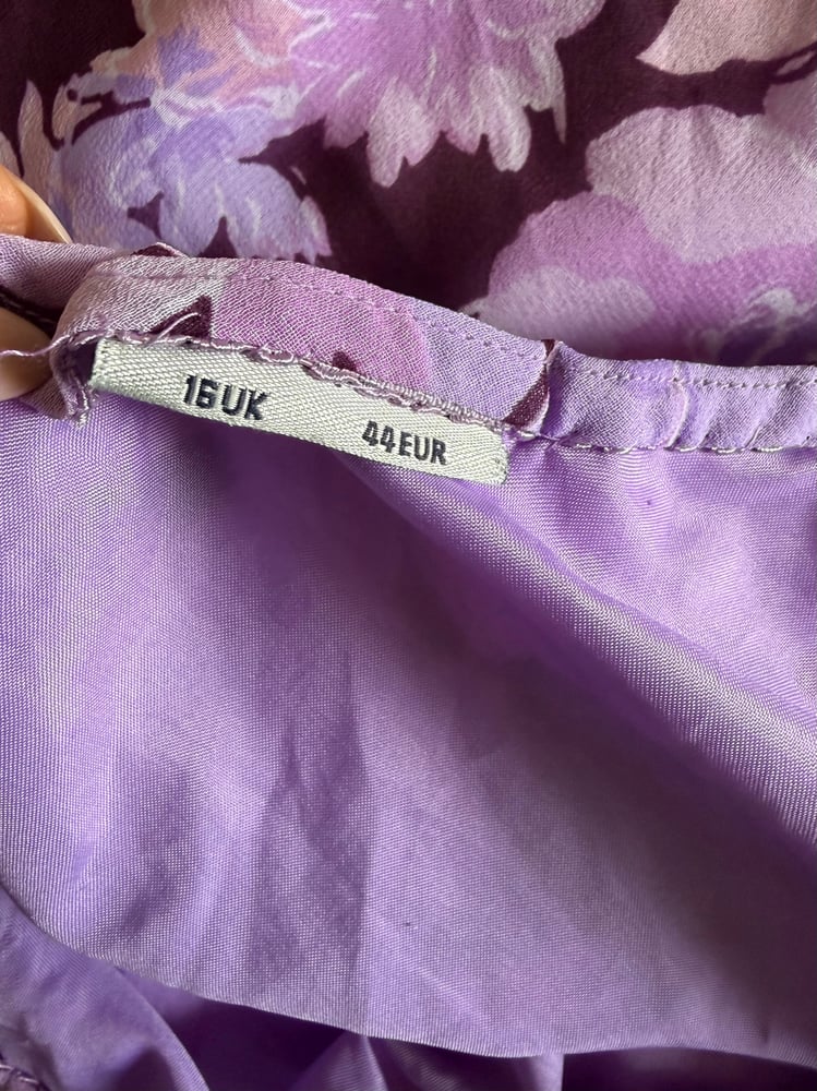 Vintage Y2K purple floral beaded fairy maxi skirt