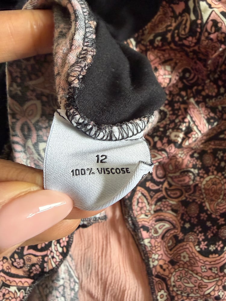 Vintage Y2K black and pink patchwork fairy cami
