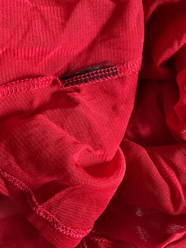 Vintage Y2K red embroidered and sequin cami