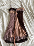 Vintage Y2K Kookai silk fairy dress with knot bust detail