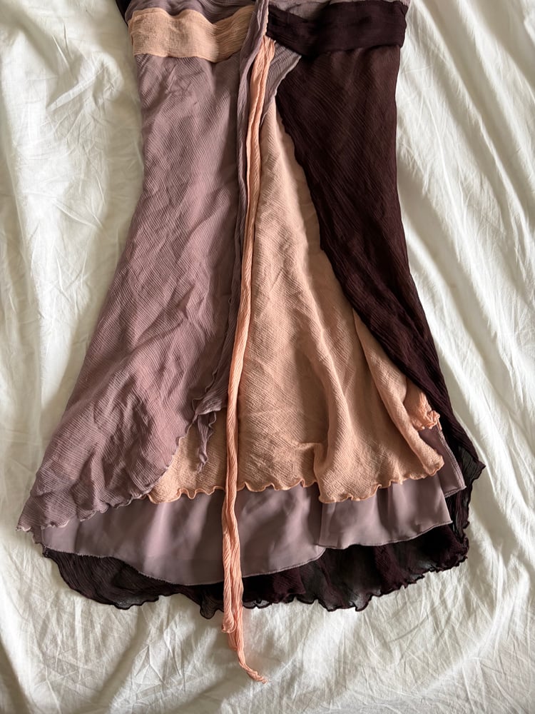 Vintage Y2K Kookai silk fairy dress with knot bust detail