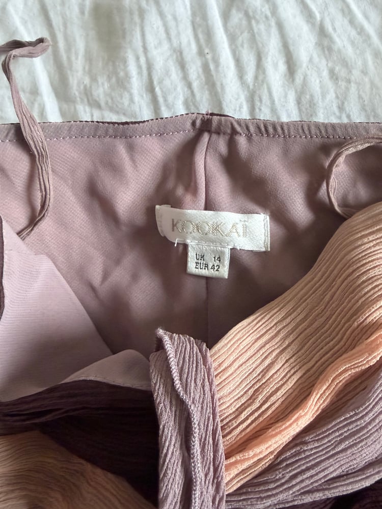 Vintage Y2K Kookai silk fairy dress with knot bust detail