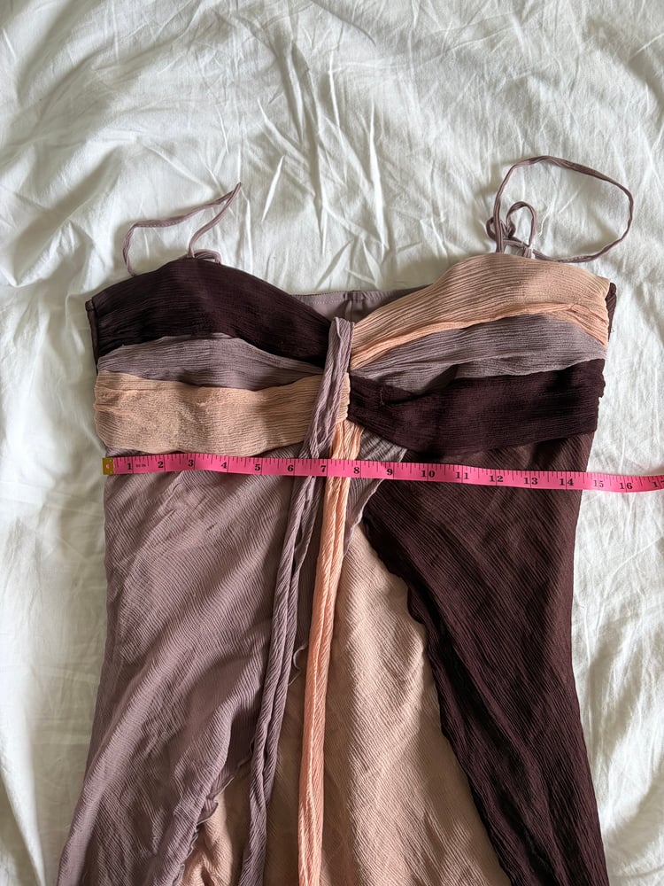 Vintage Y2K Kookai silk fairy dress with knot bust detail