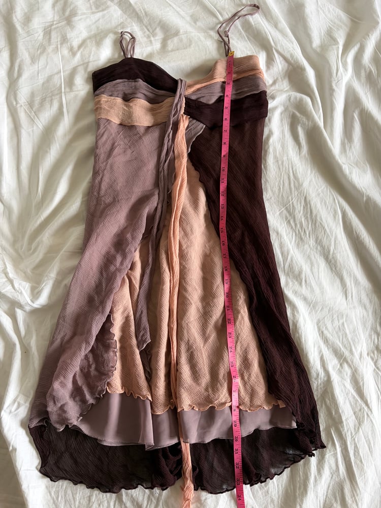 Vintage Y2K Kookai silk fairy dress with knot bust detail
