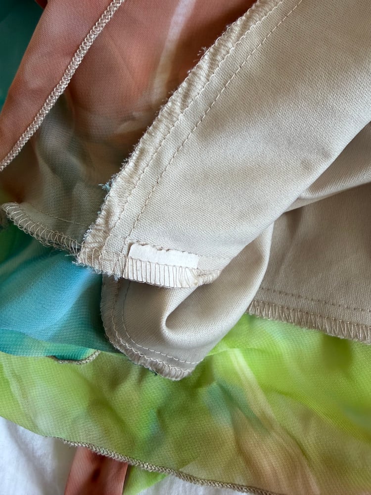 Vintage Y2K forest fairy tie dye brown green and blue cami