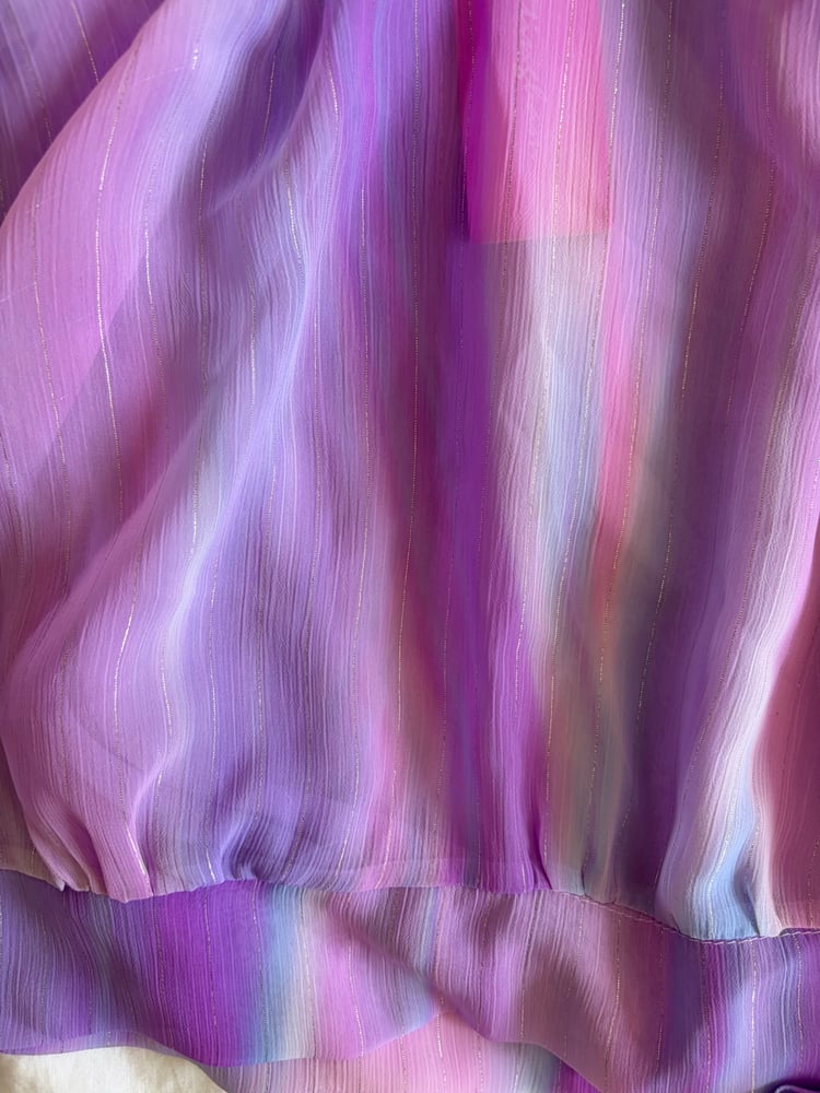 Vintage Y2K 2000s deadstock purple mermaid ruched bust halterneck cami with side tie detail