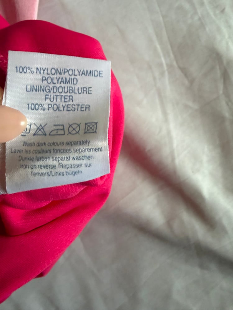 Vintage 1990s floral mesh milkmaid style dress with pink underlay