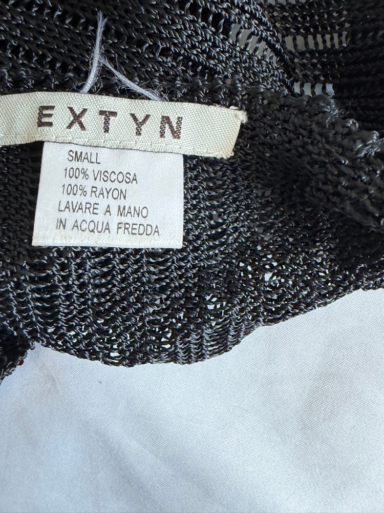 Vintage Y2K grungy abstract crochet colourful sequin cami